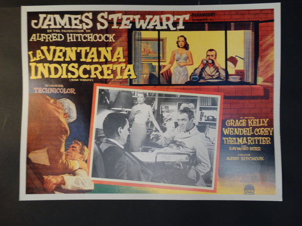 Alfred Hitchcock, Rear Window lobby card