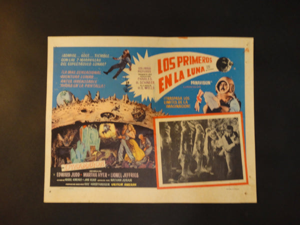 FIRST MEN IN THE MOON 1964 (Los Primeros en la Luna) vintage lobby card