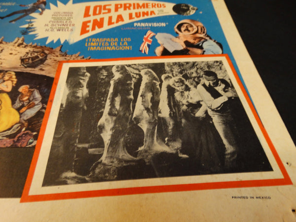 FIRST MEN IN THE MOON 1964 (Los Primeros en la Luna) vintage lobby card