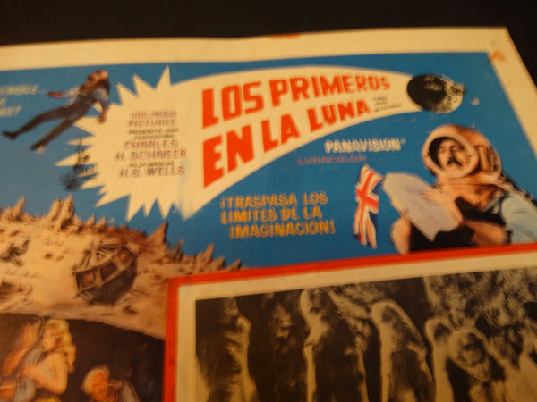 FIRST MEN IN THE MOON 1964 (Los Primeros en la Luna) vintage lobby card