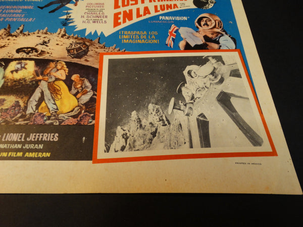 FIRST MEN IN THE MOON 1964 (Los Primeros en la Luna) vintage lobby card