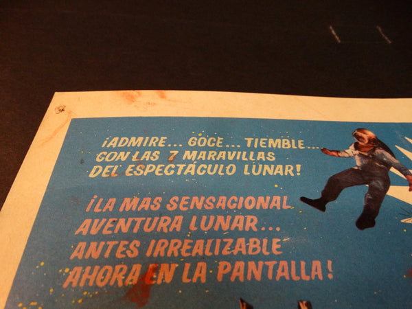 FIRST MEN IN THE MOON 1964 (Los Primeros en la Luna) vintage lobby card