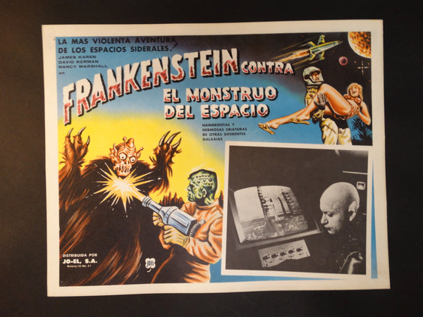 FRANKENSTEIN MEETS THE SPACE MONSTER 1965, Lobby Card