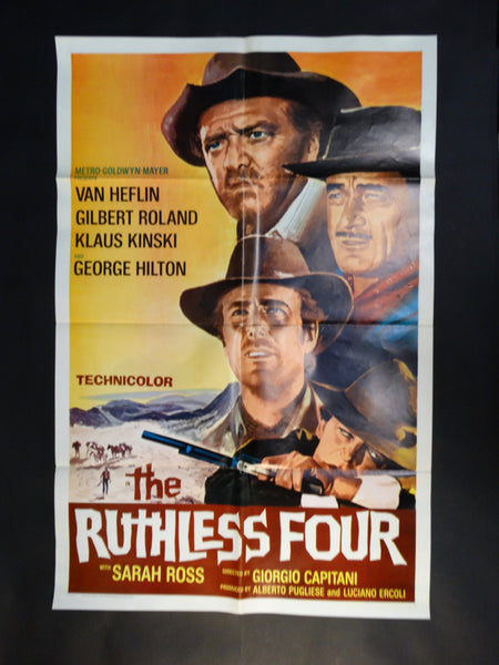 THE RUTHLESS FOUR 1968 one sheet movie poster