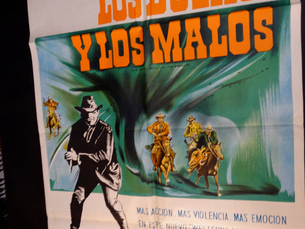 THE GOOD GUYS AND THE BAD GUYS 1969 (Los Buenos y Los Malos) one sheet movie poster