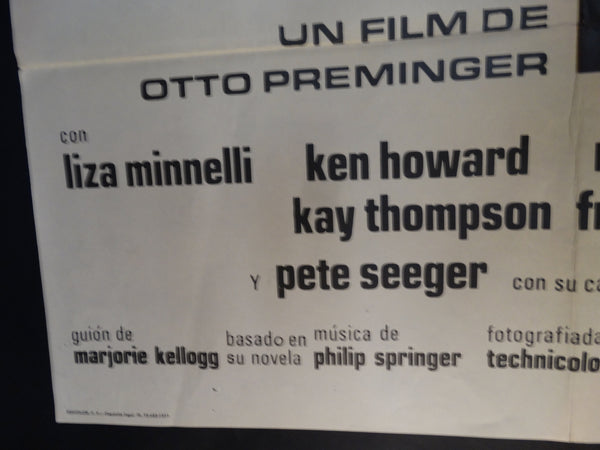 Tell Me That You Love Me, Junie Moon 1970 (Dime que me amas, Junie moon) one sheet (Spanish)