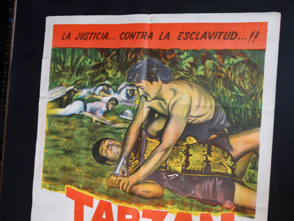 TARZAN AND THE SLAVE GIRL 1950 (Tarzan Al Rescate) one sheet movie poster AP794