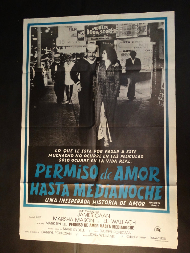 CINDERELLA LIBERTY 1973 (Permiso de Amor Hasta Medianoche) vintage Spanish language one-sheet