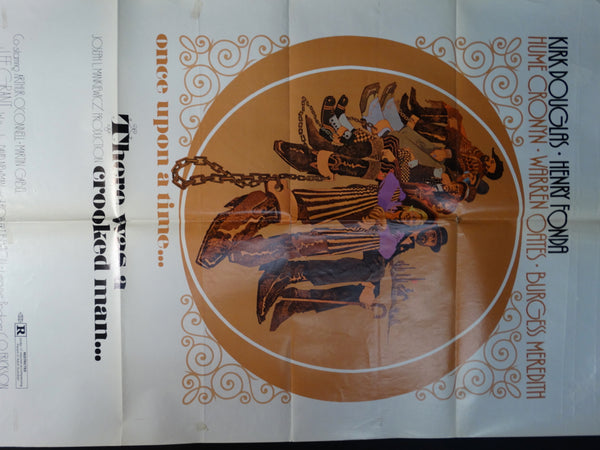 THERE WAS A CROOKED MAN... 1970 vintage one-sheet movie poster