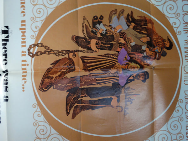 THERE WAS A CROOKED MAN... 1970 vintage one-sheet movie poster