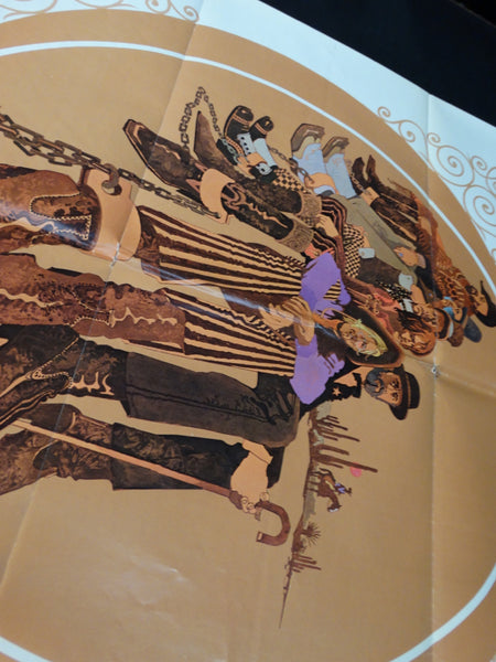 THERE WAS A CROOKED MAN... 1970 vintage one-sheet movie poster