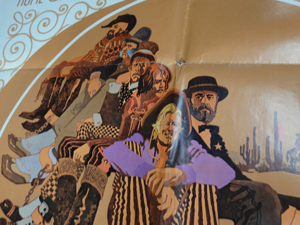 THERE WAS A CROOKED MAN... 1970 vintage one-sheet movie poster