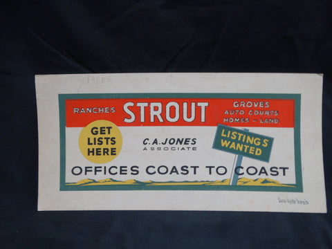 Sam Hyde Harris Maquette for Real Estate Ad