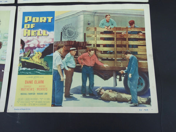 Port of Hell (1954) 4 Lobby Cards