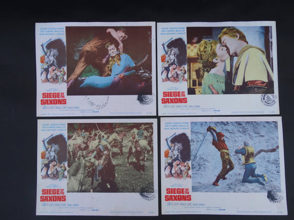 Siege of the Saxons (1963) 4 Lobby Cards