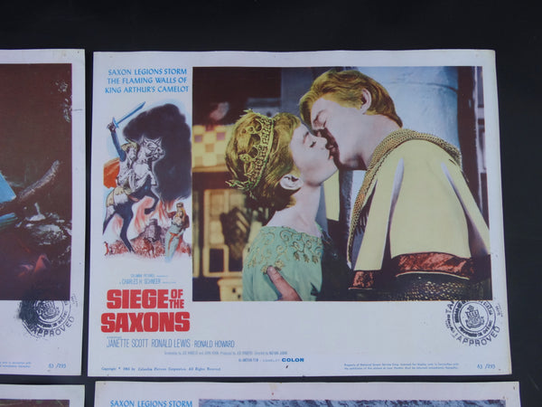 Siege of the Saxons (1963) 4 Lobby Cards