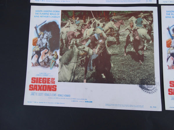 Siege of the Saxons (1963) 4 Lobby Cards