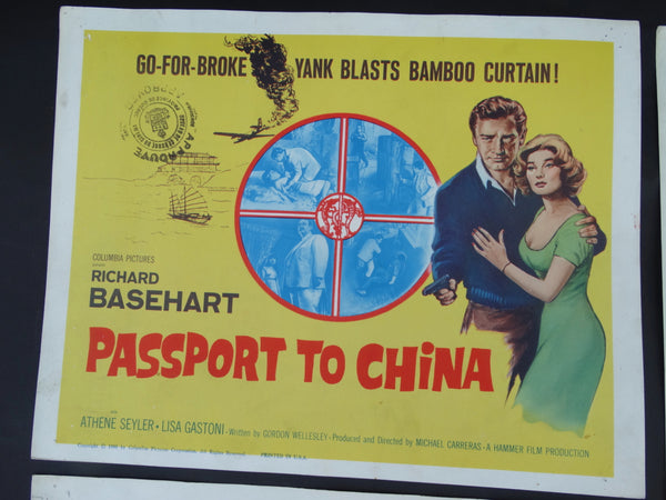Passport To China (1960) 4 lobby Cards