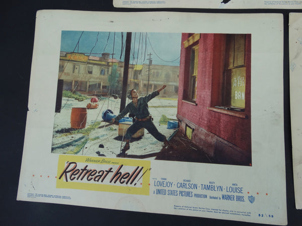 Retreat, Hell! (1952) 5 Lobby Cards
