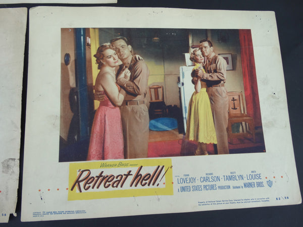 Retreat, Hell! (1952) 5 Lobby Cards
