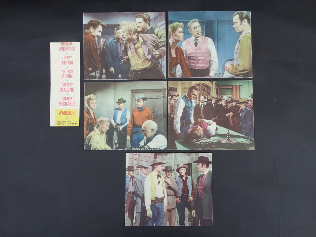 Warlock (1959) 5 Lobby Cards