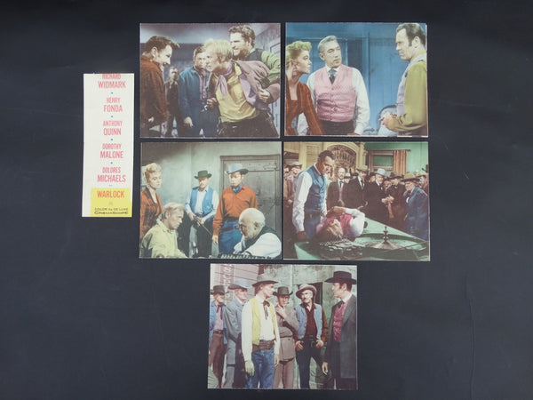 Warlock (1959) 5 Lobby Cards