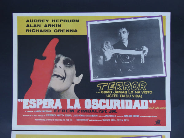Wait Until Dark 1967 (Espera La Oscuridad) 2 Lobby Cards