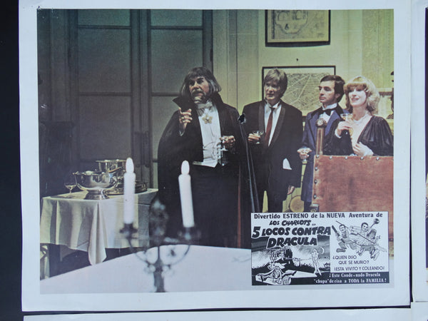 5 Locos Contra Dracula (Les Charlots Contre Dracula 1980) 4 Lobby Cards