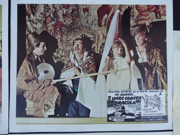 5 Locos Contra Dracula (Les Charlots Contre Dracula 1980) 4 Lobby Cards