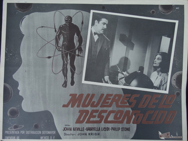 Mujeres de lo Desconocido (Unearthly Stranger 1963) 4 Lobby Cards A