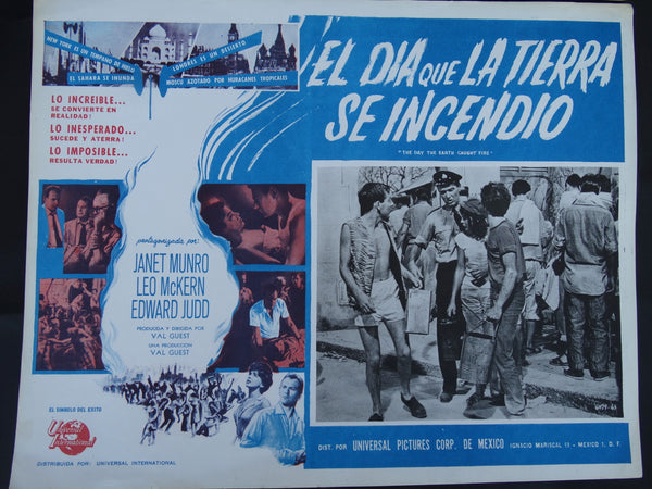 El Dia que la Tierra se Inciendo (The Day The Earth Caught Fire 1961) 2 Lobby Cards