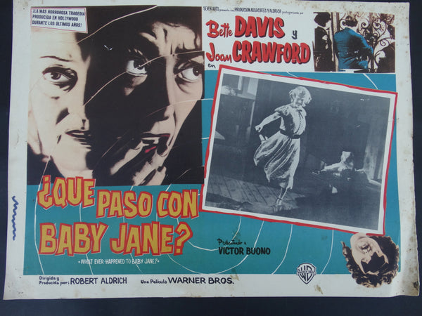 Que Paso Con Baby Jane? (Whatever Happened To Baby Jane? 1962) 2 Lobby Cards A