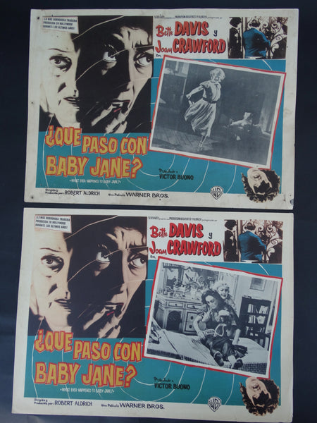 Que Paso Con Baby Jane (Whatever Happened To Baby Jane? 1962) 2 Lobby Cards B
