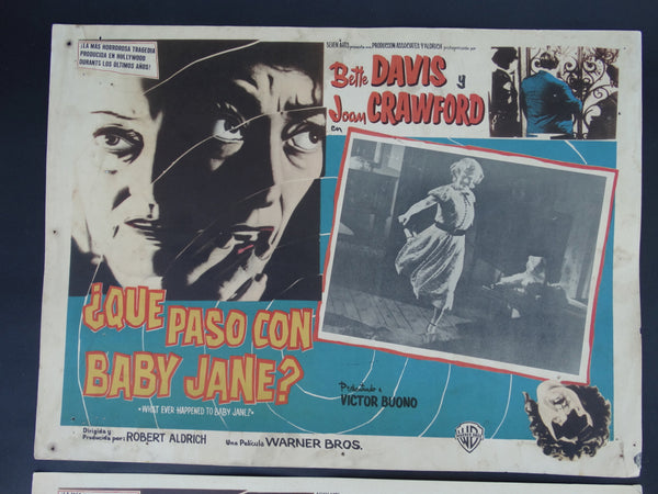 Que Paso Con Baby Jane (Whatever Happened To Baby Jane? 1962) 2 Lobby Cards B