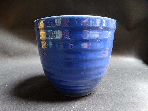 Bauer Ringware Small Jardiniere in Cobalt Blue B3017
