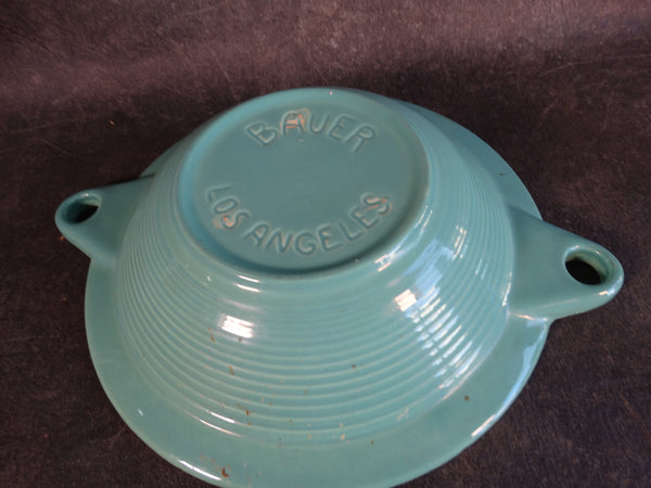 Monterey Bauer Ringware 1941 Centerpiece with Two Candle Holders Rare B3109