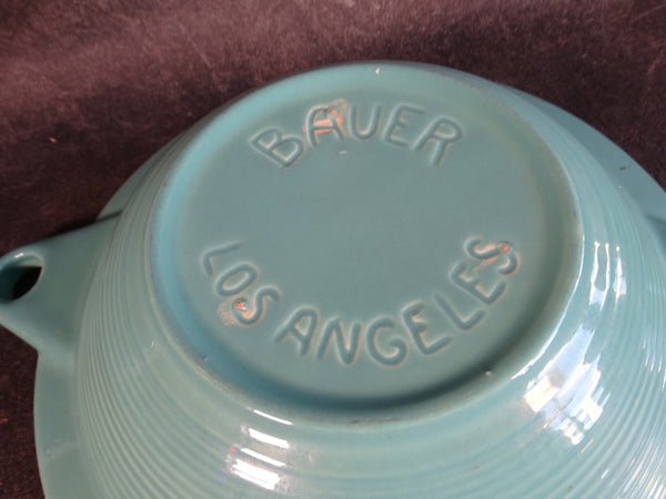 Monterey Bauer Ringware 1941 Centerpiece with Two Candle Holders Rare B3109