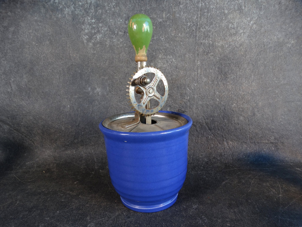 Monterey Bauer Ringware Cobalt Bowl with Beater Accessory B3111