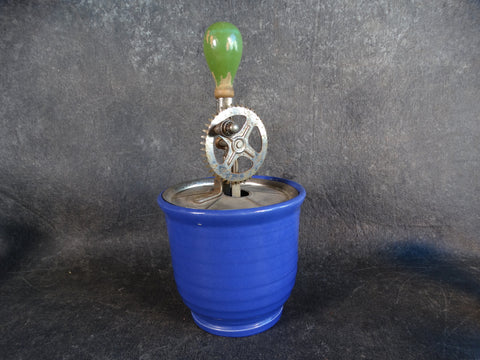 Monterey Bauer Ringware Cobalt Bowl with Beater Accessory B3111