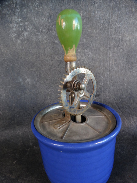 Monterey Bauer Ringware Cobalt Bowl with Beater Accessory B3111