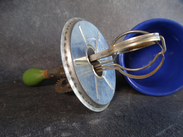 Monterey Bauer Ringware Cobalt Bowl with Beater Accessory B3111