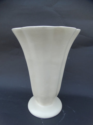 Catalina Island Ivory Scallop Vase