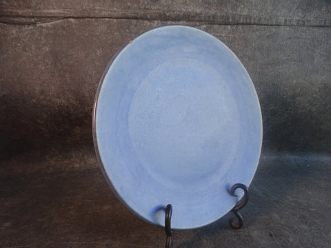Catalina Island Red Clay Plate in Matte Blue C567