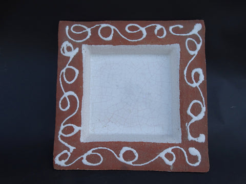 Barbara Willis 714 Console Bowl in White Crackle Glaze