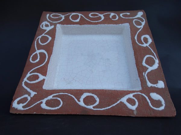 Barbara Willis 714 Console Bowl in White Crackle Glaze