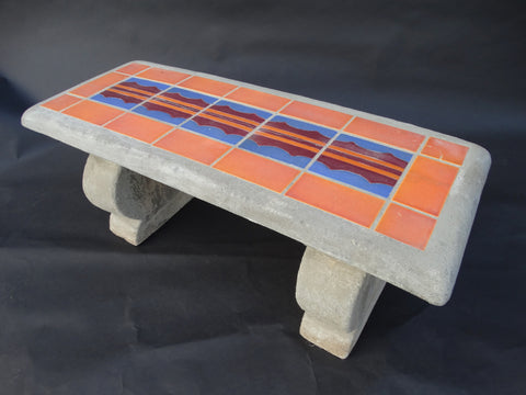 Gladding McBean Hillside Garden Bench c 1930