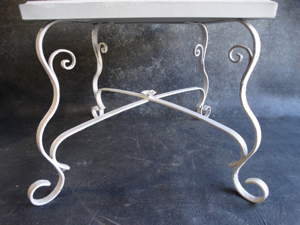 D & M Tile-top Table Wrought Iron Base c 1927 CA2099