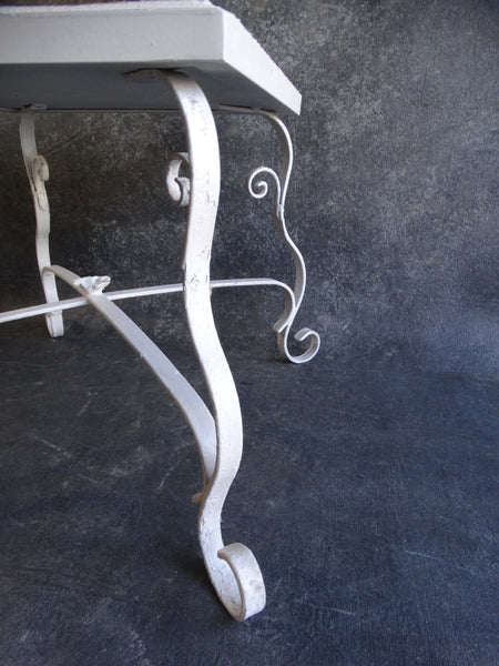 D & M Tile-top Table Wrought Iron Base c 1927 CA2099