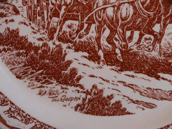 Wallace Westward Ho Pioneer Trails Chop Plate CA2176