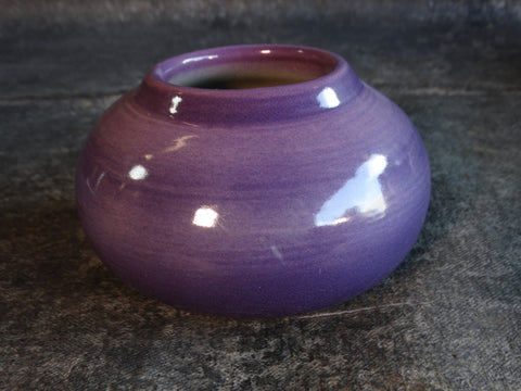 Palmer Huek - Squat Purple Vase - North Dakota School of Mines CA2445